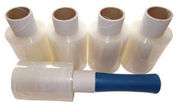 5 Rollen Ministretchfolien + 1 Handabroller