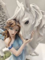 Elfe mit Pegasus 28 cm