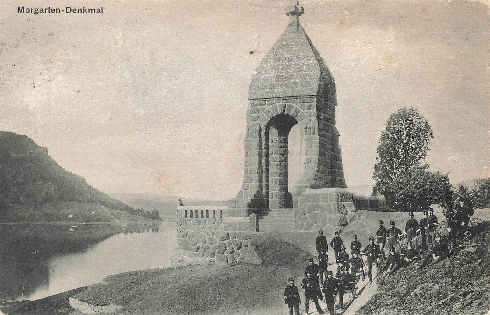 Cartoline postali: Morgarten denkmal militärisch – Usato da Biasca venduto da Blenio71