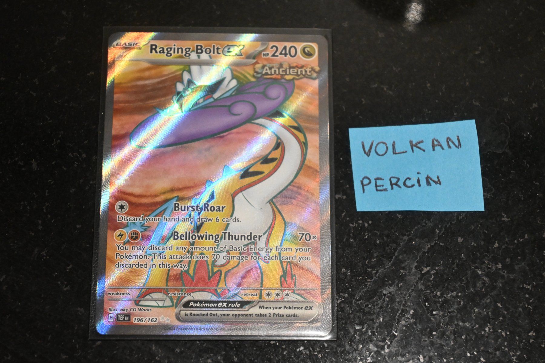 Pokémon Carte collezionabili: Raging Bolt ex #196 Pokemon Temporal Forces – Nuovo (secondo la descrizione) da Aigle venduto da PSAPOKEVOVO
