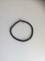 Halskette oder als Armband (Holz Rondellen Schwarz) bis 45cm