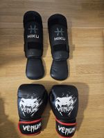 Kinder Boxhandschuhe und Schienbein- / Fussschoner