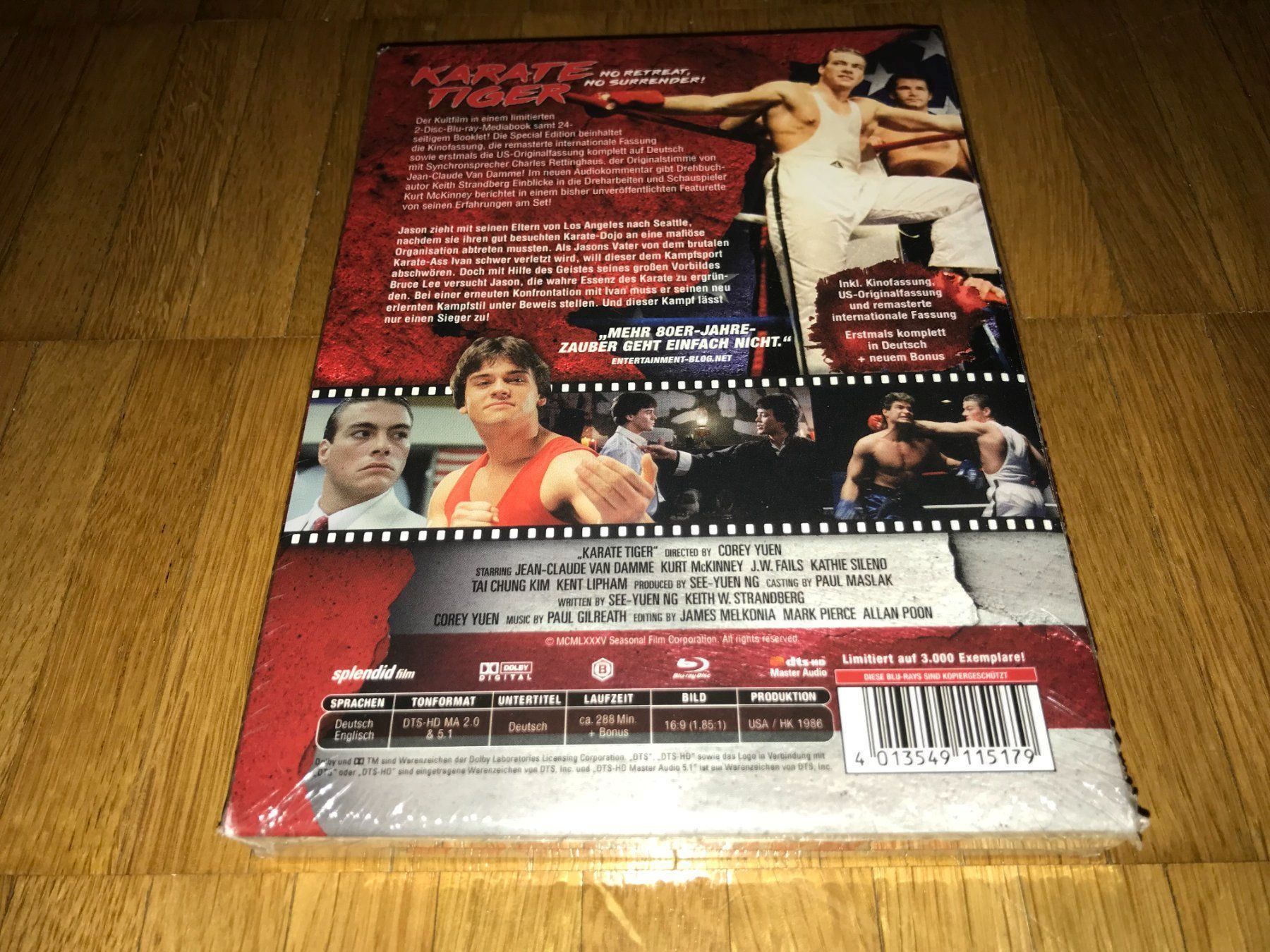 Tutti i DVDs: Karate Tiger - MEDIABOOK - SPLENDID - UNCUT – Nuovo e nell'imballaggio originale da Basel venduto da havsok 1