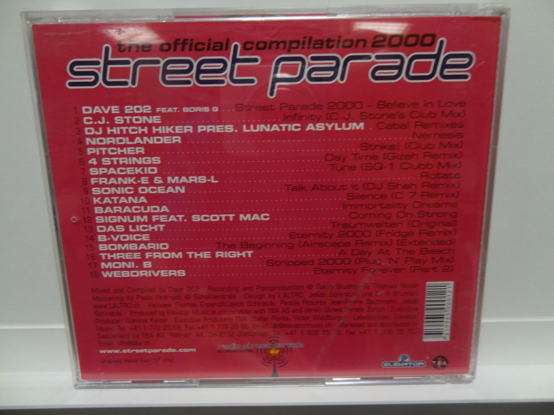 CD: Dave 202, Street Parade 2000 - The Official Compilation – Usato da luzern venduto da musicandart 1