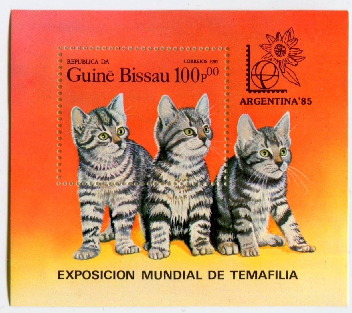 Tutti i francobolli: Block "Katzen". Guinea-Bissau. – Nuovo e nell'imballaggio originale da Basel venduto da Butsch5