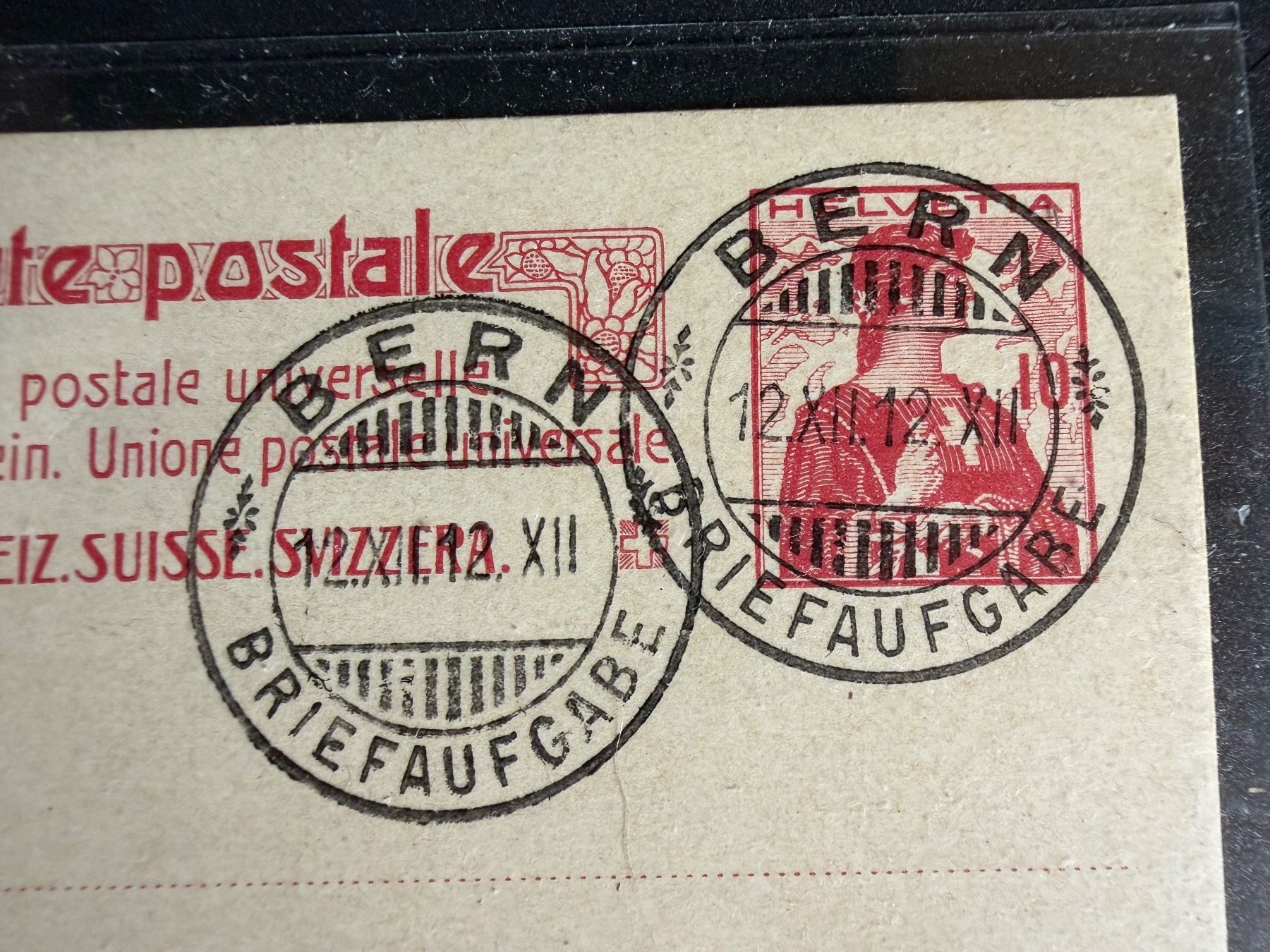 Tutti i francobolli: Schnapszahl  12.XII.12.  XII – Usato da untervaz venduto da Wingert 1