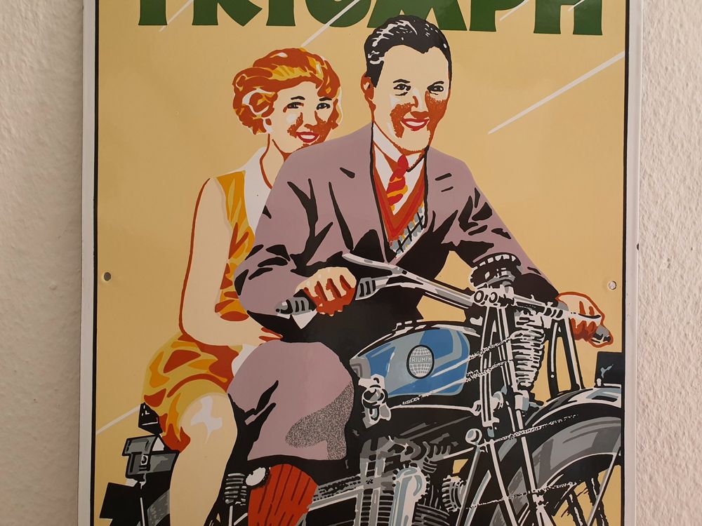 Norton Motorcycles Retro Blechschild - Vintage Werbeschild 20x30cm Für Garage & Wohnung