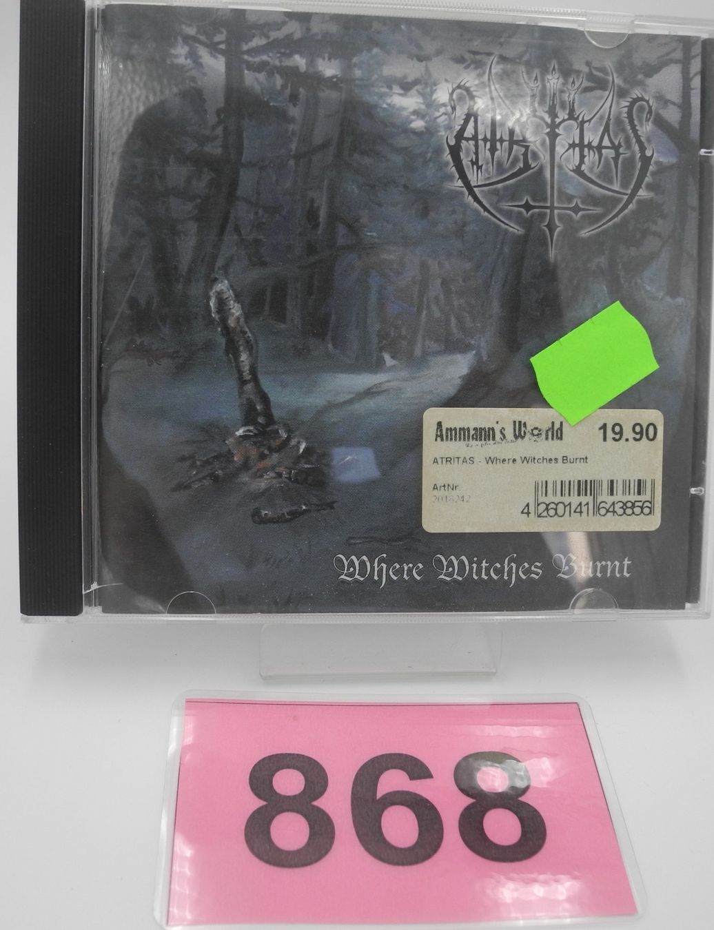 CD: CD Atritas "Where Witches Burnt, Nr. 868 – Nuovo (secondo la descrizione) da Kottwil venduto da Crazyrolf