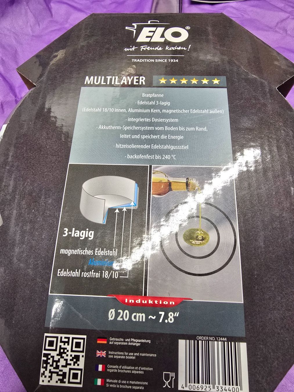 Pfannen: ELO Multilayer Bratpfanne 20 cm – Neu (gemäss Beschreibung) aus Rebstein von James-Dean 3