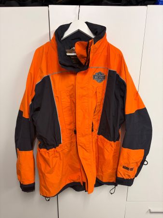 Harley Davidson Jacke GORE-TEX orange schwarz Grösse XL