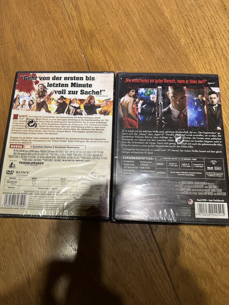 Tutti i DVDs: Machete, Hitman, DVD neu – Nuovo e nell'imballaggio originale da Benken ZH venduto da Audi-erich 1