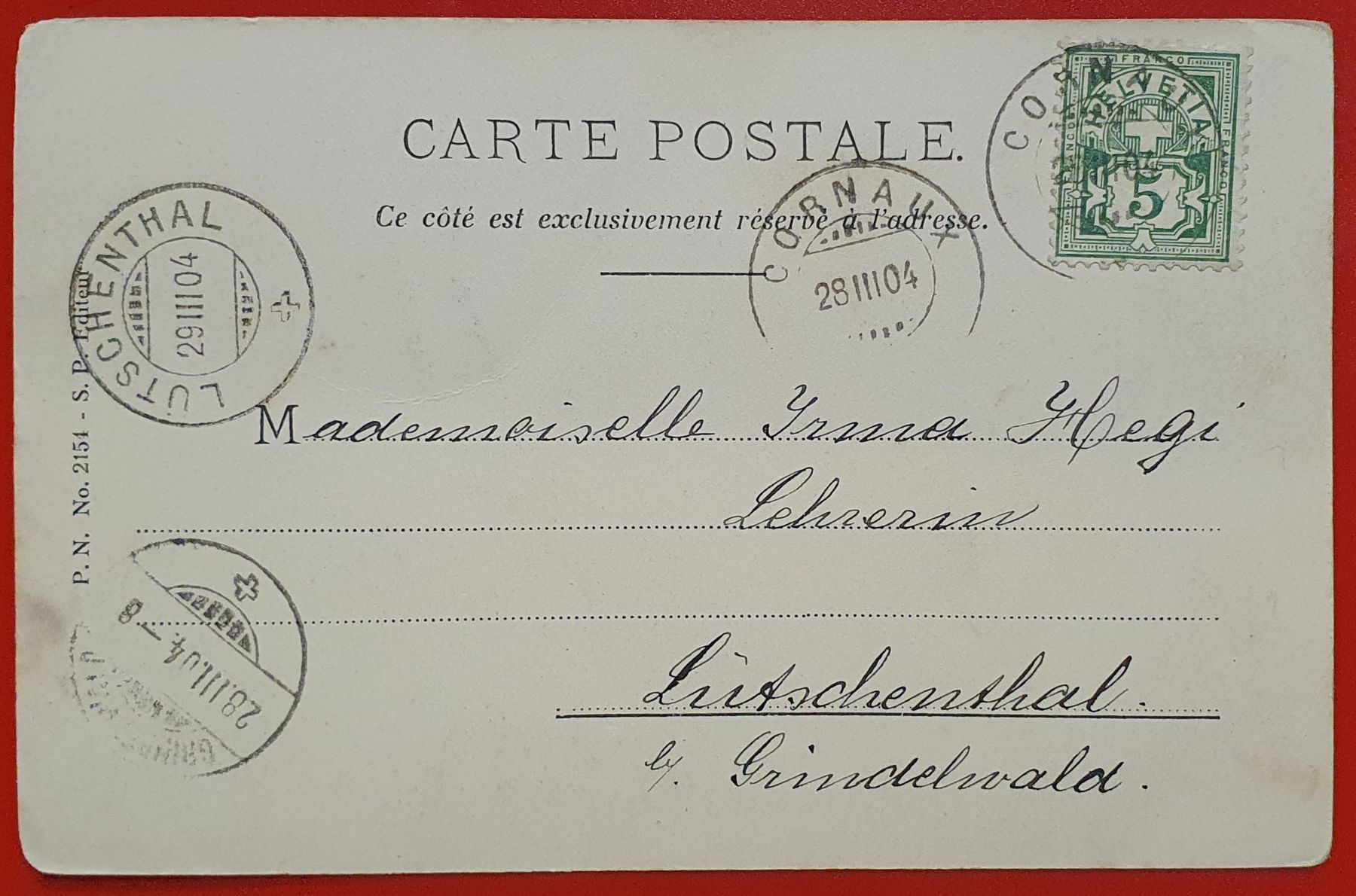 Ansichtskarten: Cornaux 1904 - La Rue – Gebraucht aus Kreuzlingen von Rschweiz1 1