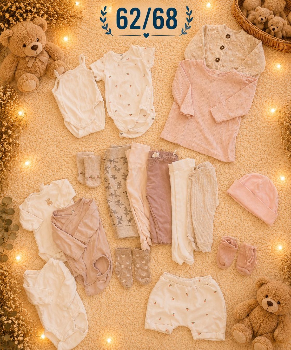 Lotti & Set di vestiti: Süsses Babykleider-Set, Grösse 62/68 rosa – Nuovo (secondo la descrizione) da Matzingen venduto da FashionLady2