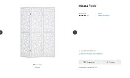 Micasa Pisolo Paravent/Raumteiler – wie neu