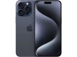 Smartphone Apple iPhone 15 Pro blau neuwertig 100% Akku