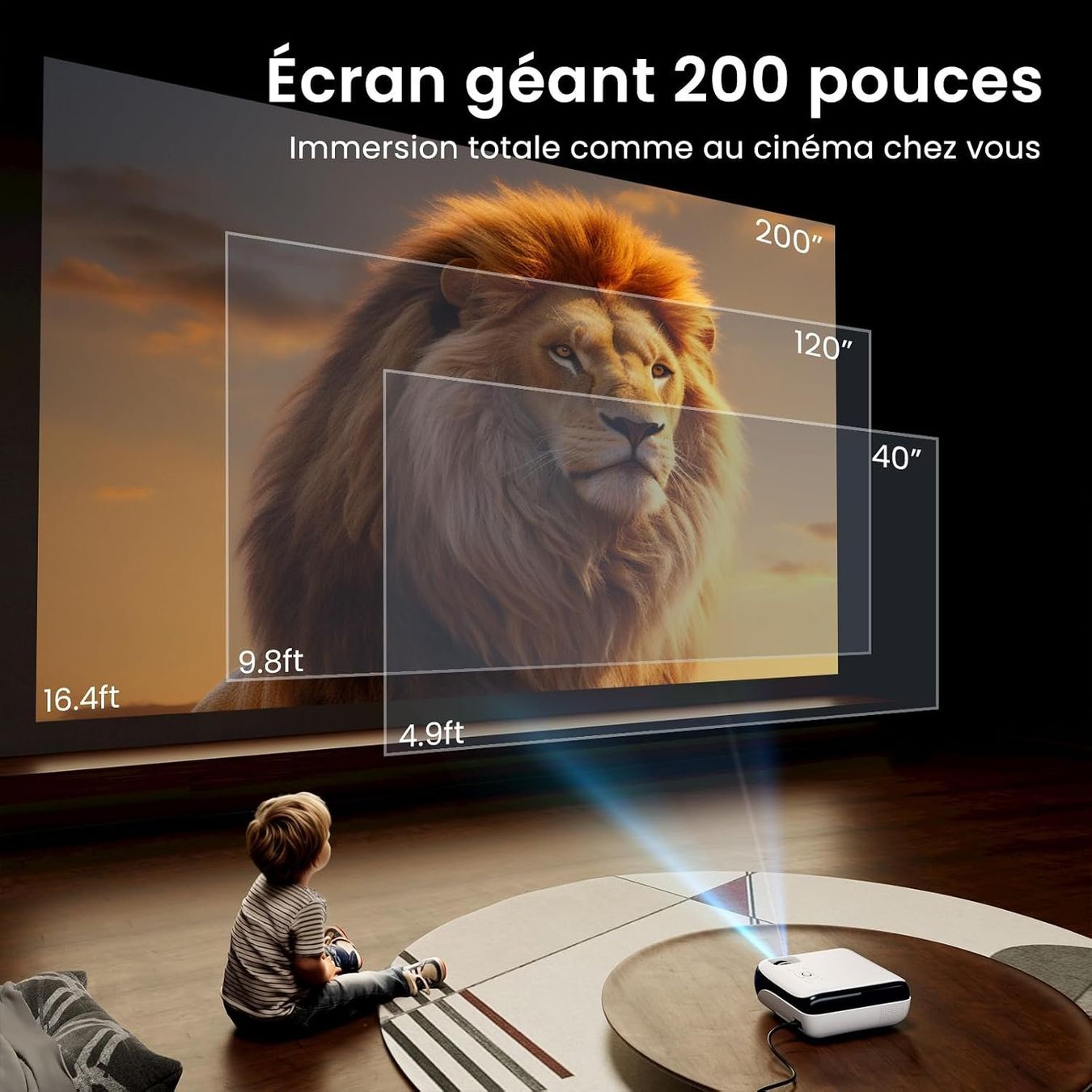 Proiettori: Mini Beamer 4K 1080P Full HD Bluetooth tragbar – Nuovo e nell'imballaggio originale da St. Gallen venduto da VerkaufsMaus50 4