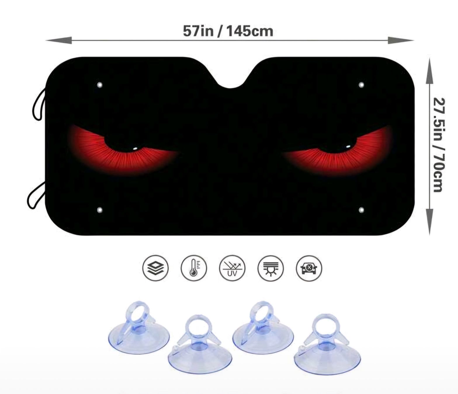 Tutti i ricambio: Coole Auto-Sonnenblende mit Augen – Nuovo (secondo la descrizione) da Richterswil venduto da Relxo