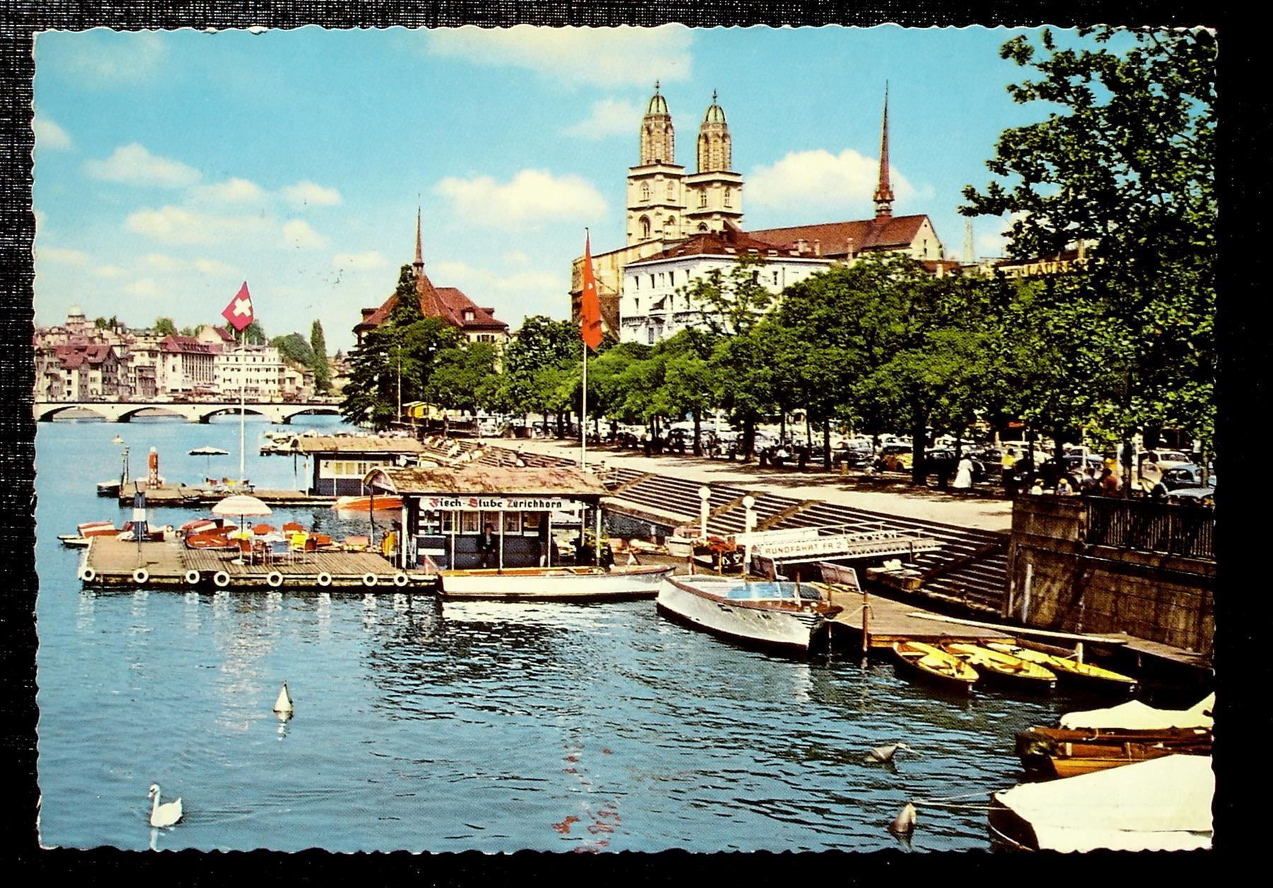 Ansichtskarten: ZÜRICH Partie an der Limmat – Gebraucht aus Jona von philajona