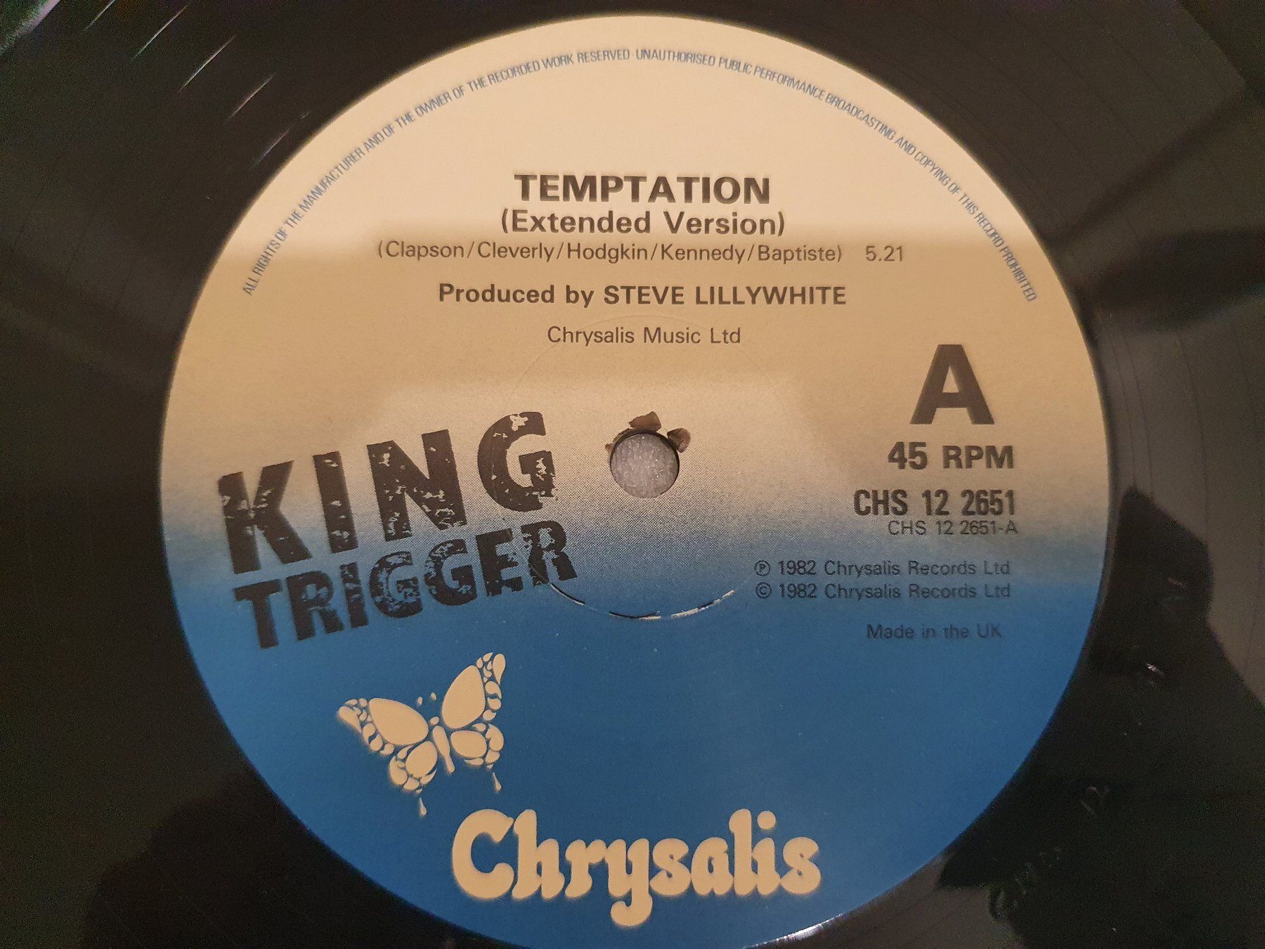 Dischi in vinile: King Trigger – Temptation (Single, Rock) – Usato da Uster venduto da Vinyl-Leidenschaft 3