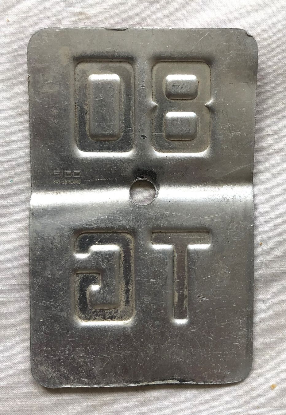 Insegne: Velo - Nummernschild - TG 80 – Usato da Schaffhausen venduto da durruti 1