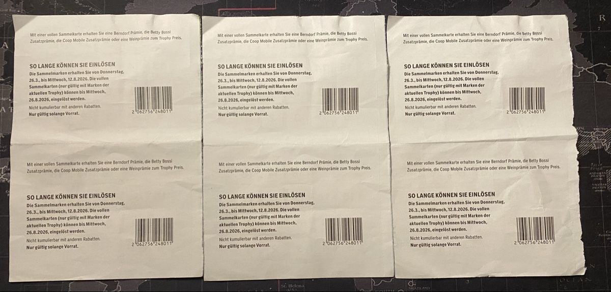 Coop Sammelmarken & -punkte: Coop Sammelkarten Trophy Konvolut – Neu und originalverpackt aus Allschwil von Deal_Tiger99 1