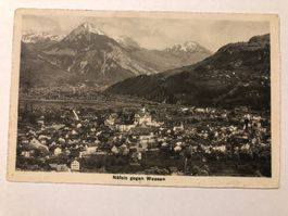Ansichtskarte Naefels gegen Weesen, 1. III. 1917