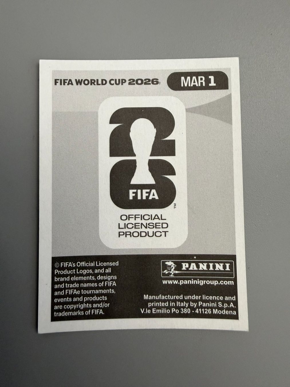 Panini Carte collezionabili: Panini Marokko Wappen MAR1 – Usato da Liebefeld venduto da Ronaldo-1996 1