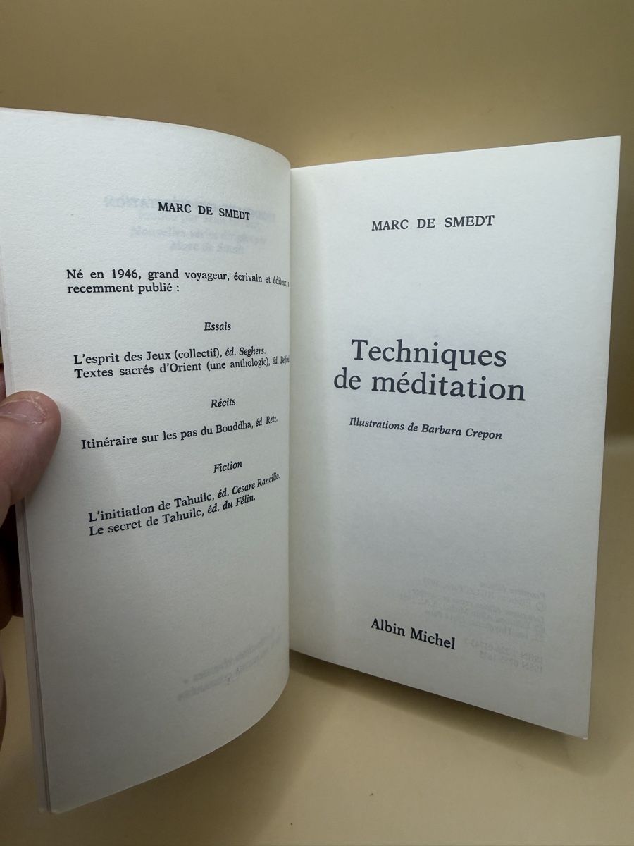 Bücher: Techniques méditation éveil Marc de Smedt 1983 – Gebraucht aus Genève von sho_67qj 4