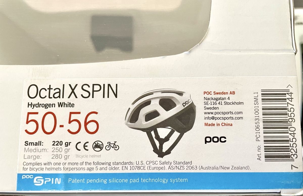 Poc Caschi: Casque POC Octal X SPIN Hydrogen White Taille 50-56 – Nuovo (secondo la descrizione) da Gilly venduto da FlorenceGill 9
