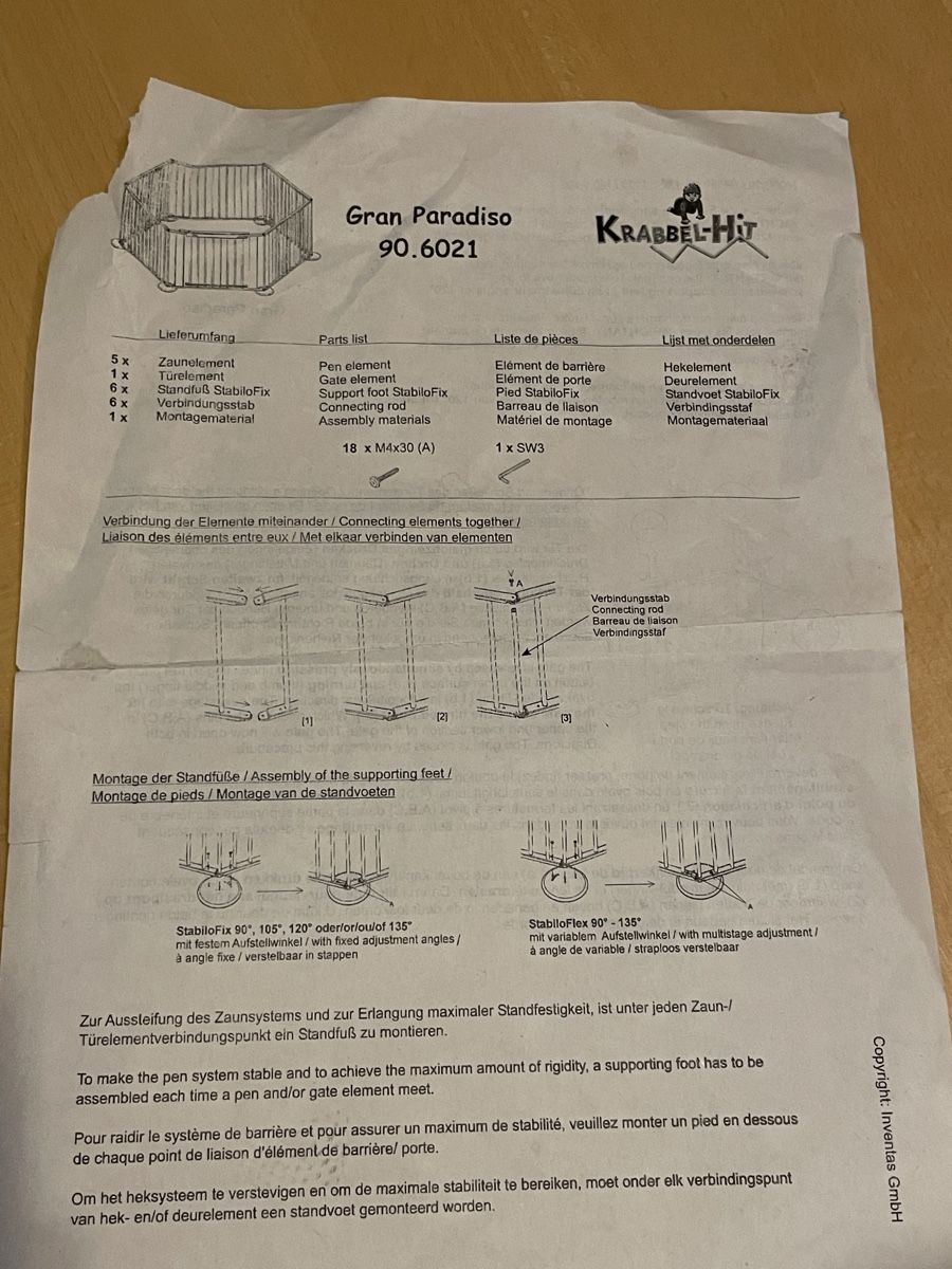 Box & Barriere di sicurezza: Laufgitter – Usato da Muhen venduto da jol_ina00 5