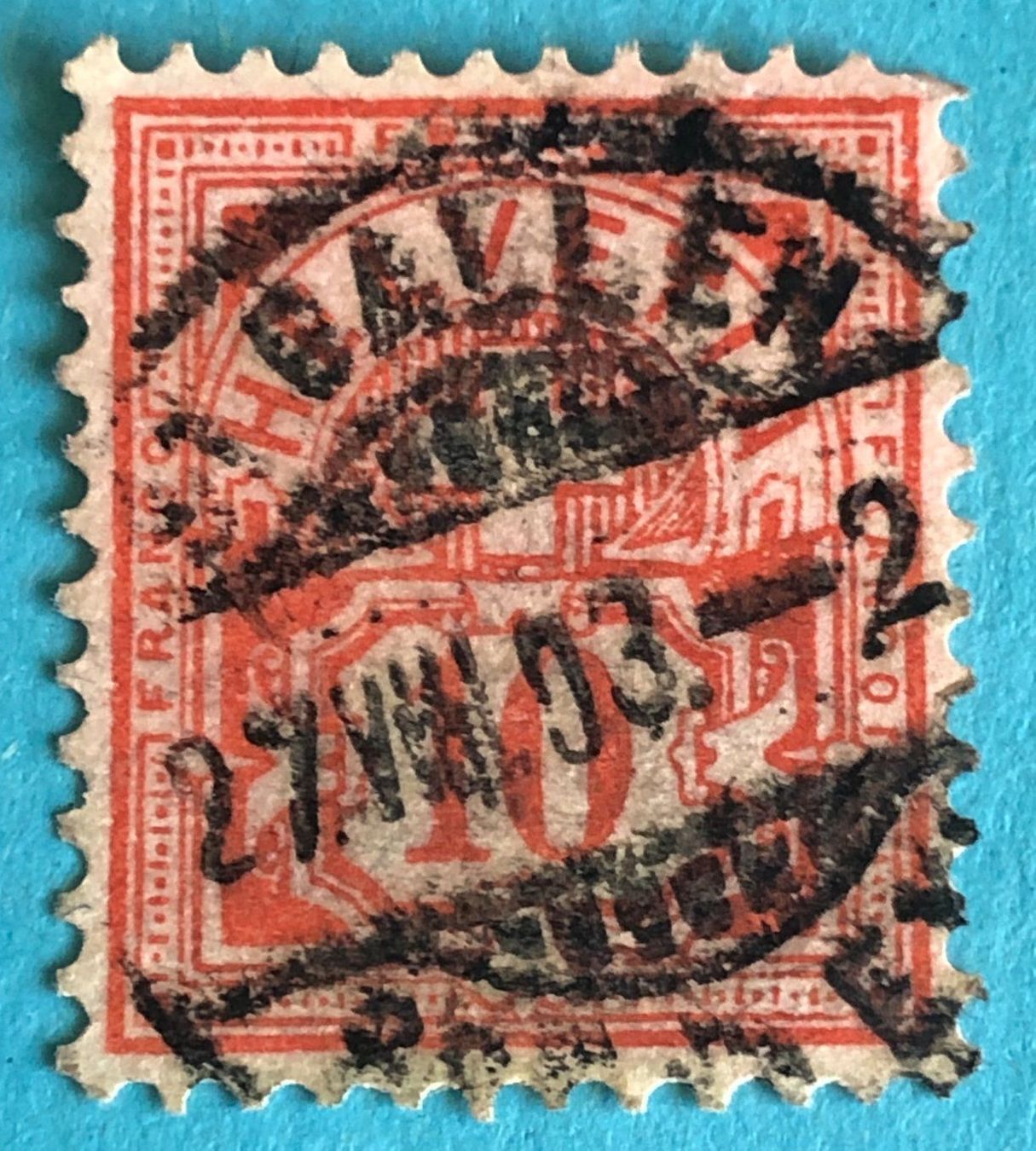 Tutti i francobolli: Ziffermuster mit Vollstempel – Usato da Aarau venduto da Billa007