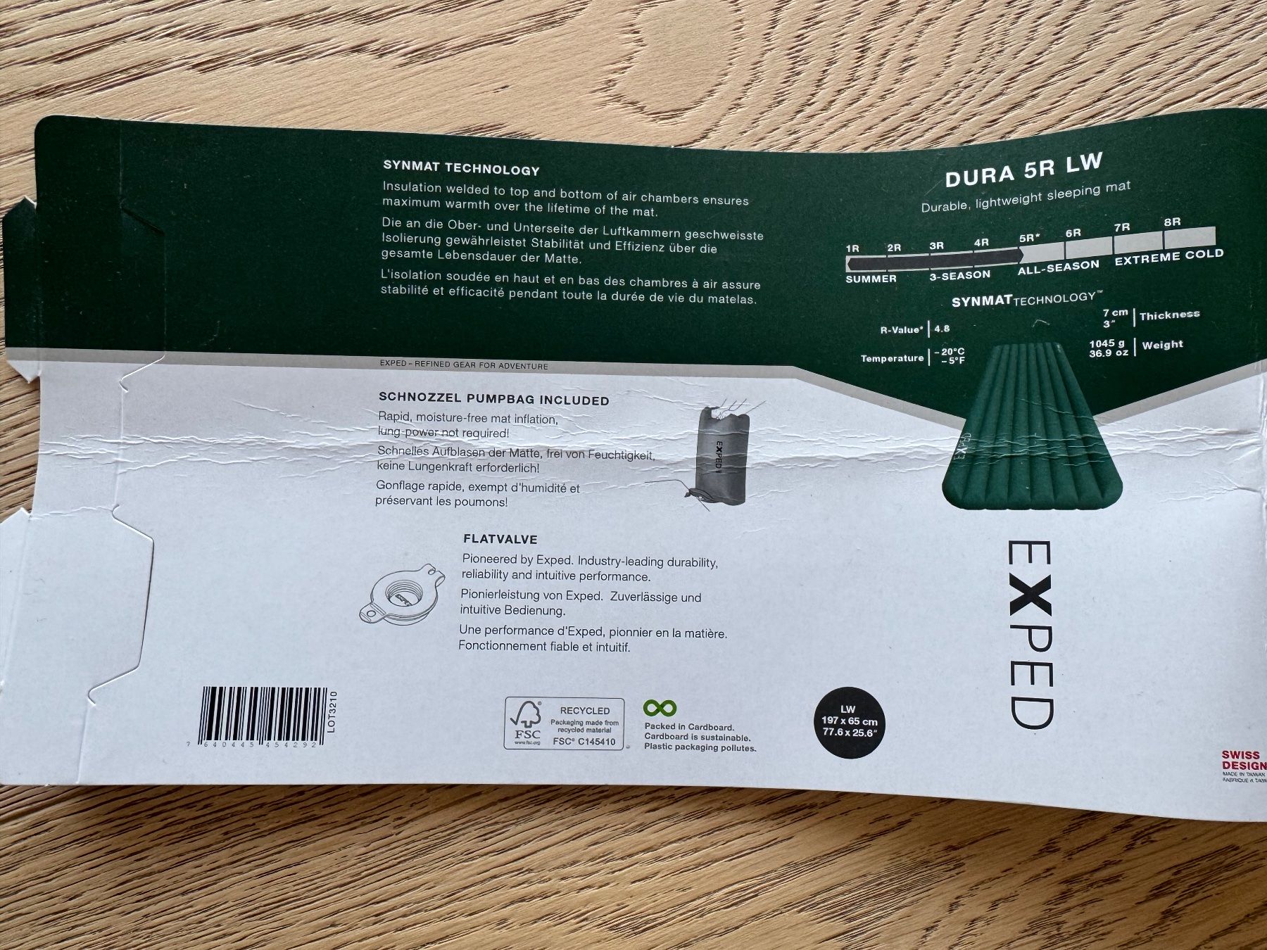 Exped Matratzen: Matelas gonflable Exped Dura 5R LW – Gebraucht aus Villars-sur-Glâne von Adrien_R07 3