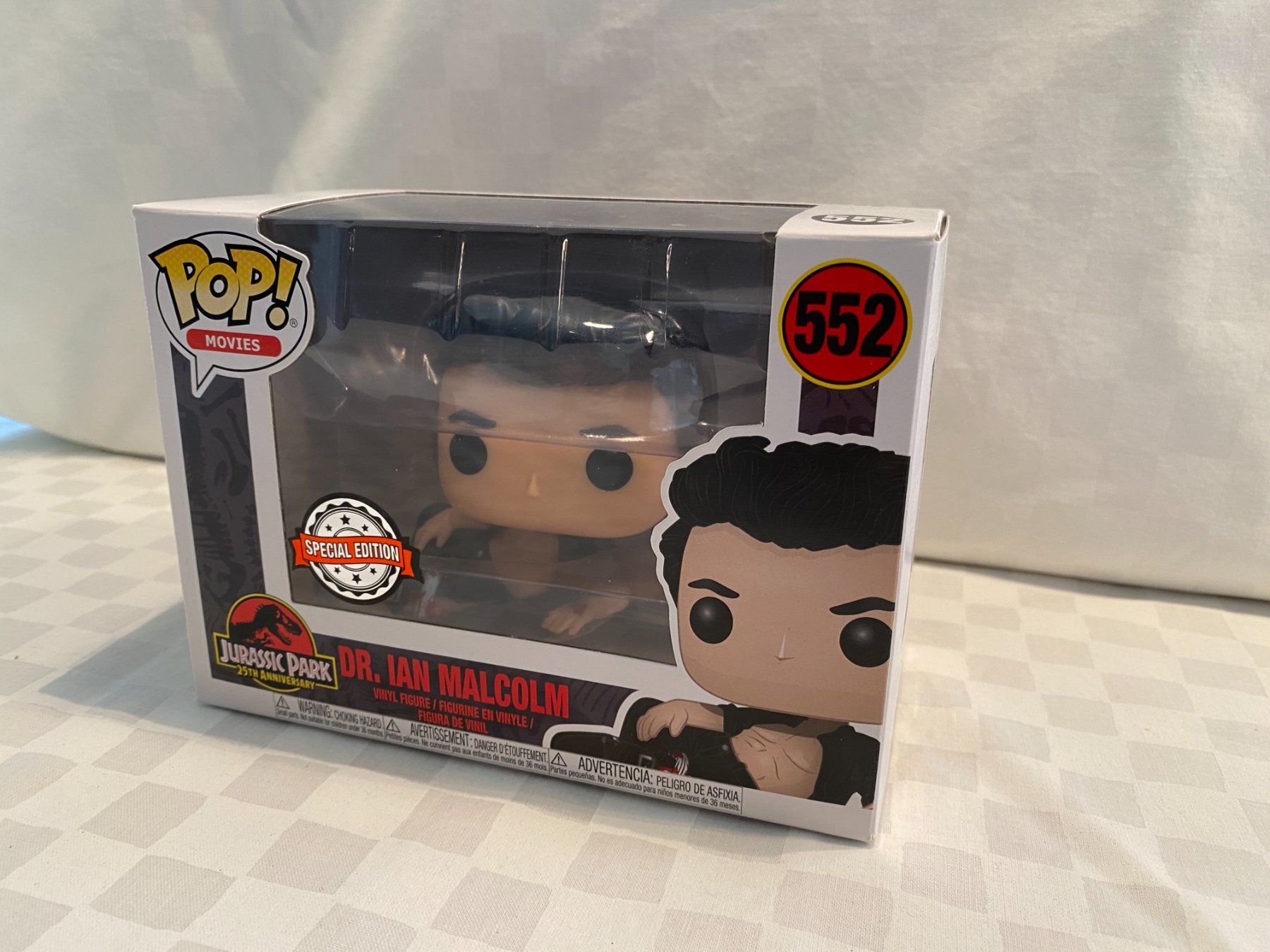 Funko Statuette: Funko Pop 552 Jurassic Park Wounded Ian Malcolm – Nuovo (secondo la descrizione) da Sursee venduto da mar_5bfv