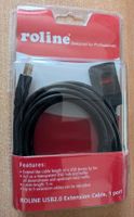 Câble prolongateur USB 2.0 Roline 5m noir - Neuf