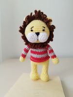 Lion en crochet fait main avec amour pour les enfants! 17cm