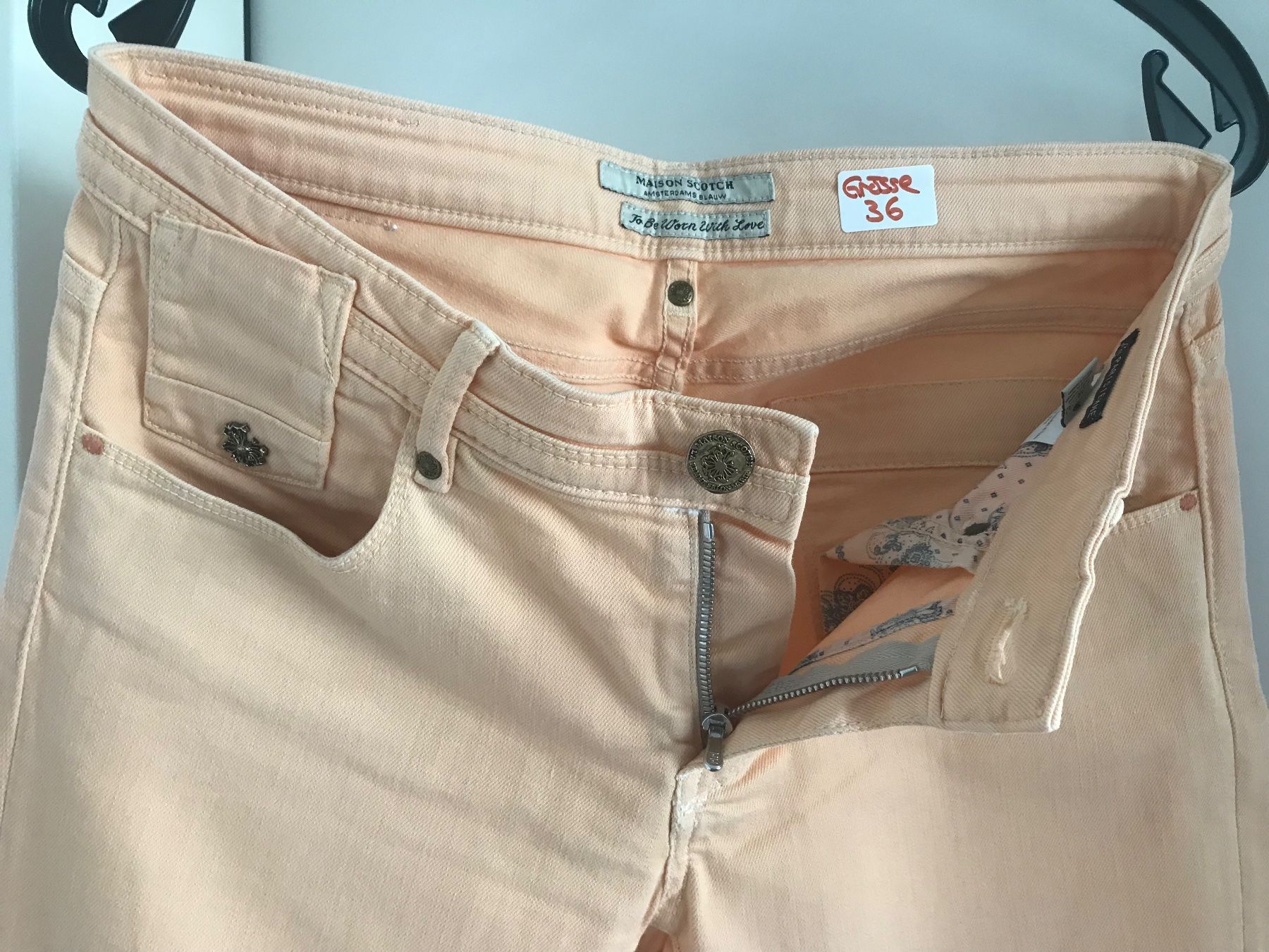 Maison Scotch Jeans: Maison Scotch Jeans, Gr. 36, Farbe Mandarine – Gebraucht aus Niederteufen von mix18 1
