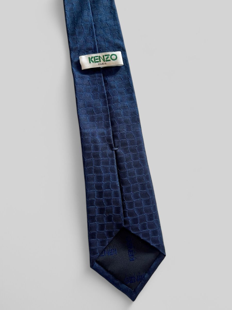 Kenzo Cravatte: KENZO PARIS Krawatte | Schmal & Modern | 100% Seide | Blau – Usato da Zürich venduto da Recode.Fashion 2