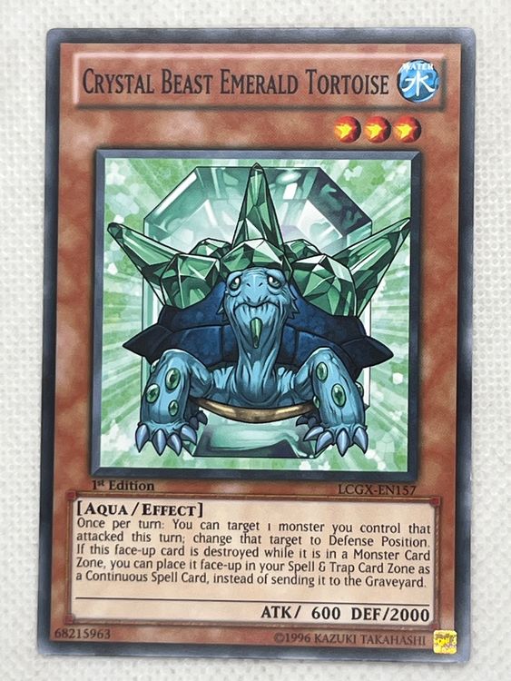 Yu-Gi-Oh! Karte: Crystal Beast Emerald Tortoise (Gebraucht) in ...