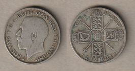 Grossbritannien, Florin 1921, Silber