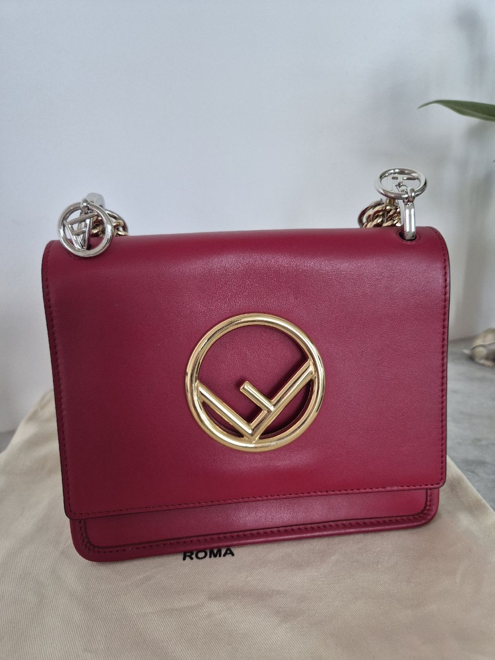 Fendi Taschen für Damen: FENDI Kan I Small Bag - Red Leather, Gold /silver hardware – Gebraucht aus Zürich von mar_cz7s