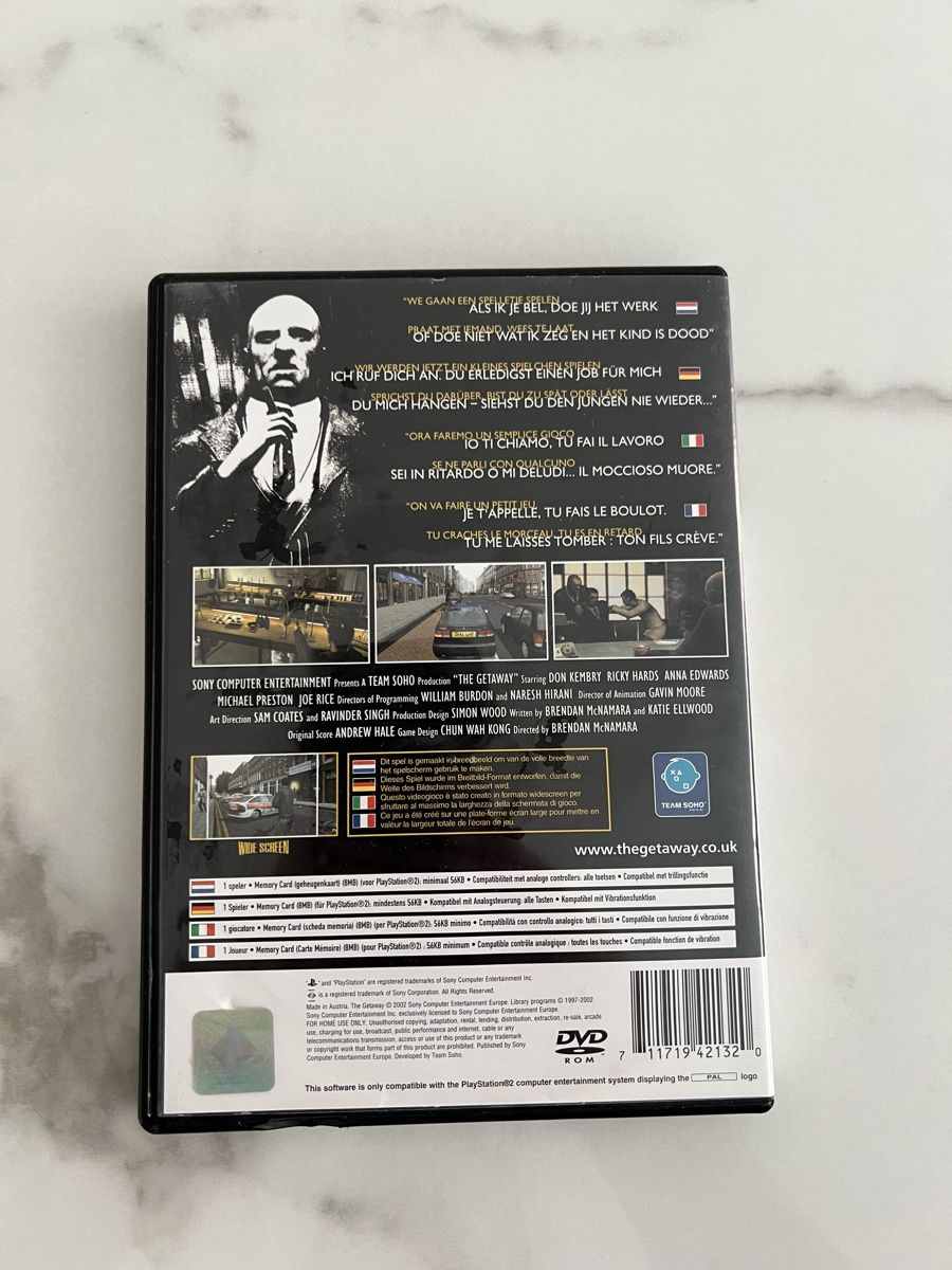 Sony Spiele: The Getaway PS2 Spiel Top Zustand – Gebraucht aus Düdingen von Joeymoey 2