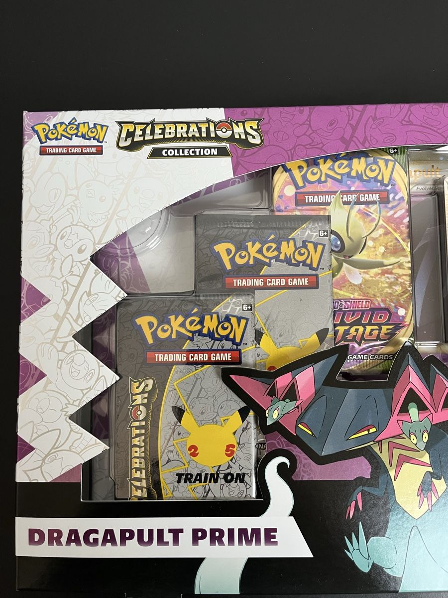 Pokémon Carte collezionabili: Pokemon Pack Celebrations Dragapult Prime NEW – Nuovo e nell'imballaggio originale da Les Avanchets venduto da lunedeneige.shop 1
