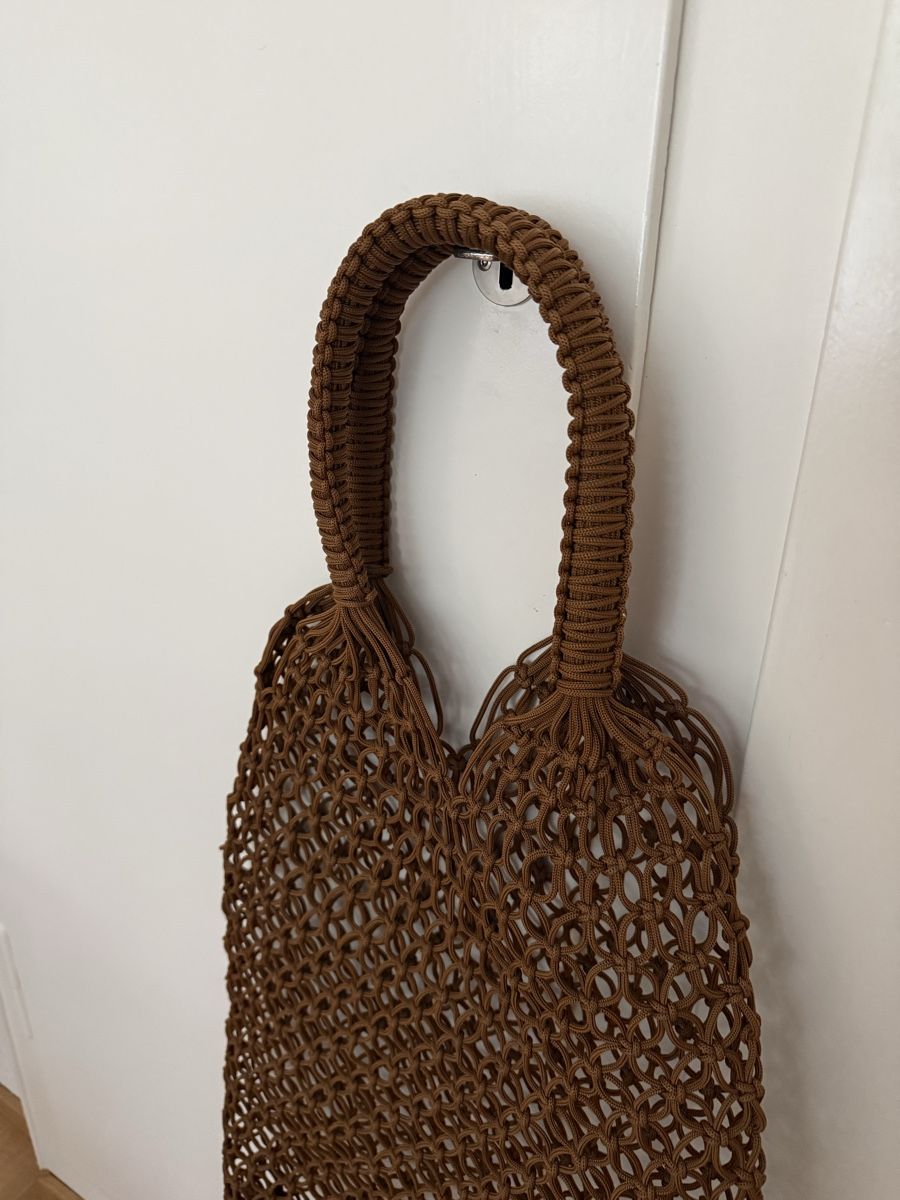 Sacs: Woven Mesh Handbag in Brown – Never Used – Neuf avec emballage d'origine à Zürich par eve_m2gr 1