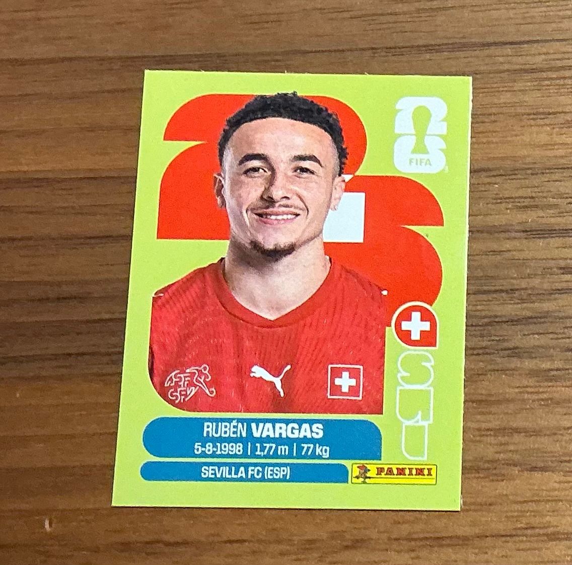 Panini Carte collezionabili: Ruben Vargas Panini 2026 – Usato da Hünenberg See venduto da Tolini