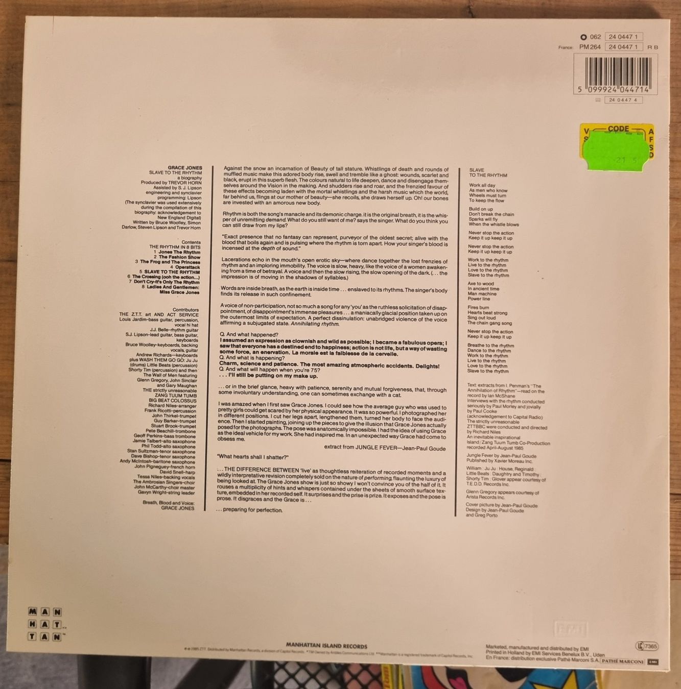 Vinyles: Grace Jones – D'occasion à Döttingen par Mrjoe 1
