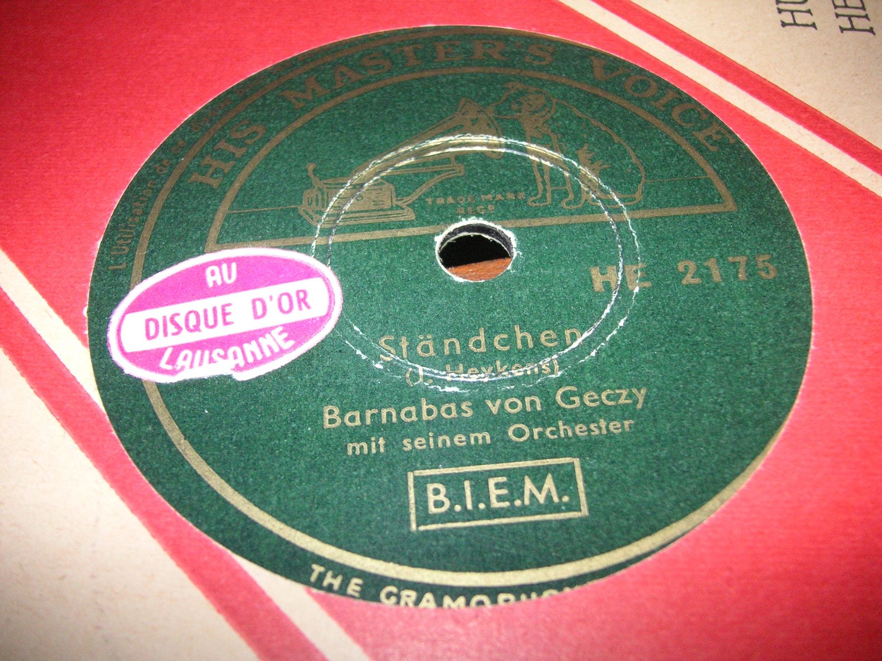 Schallplatten: DISQUES 78 TOURS – Gebraucht aus Lausanne von Leag 8