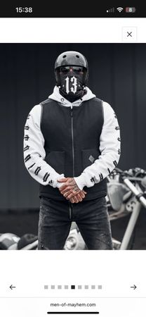 Men of Mayhem Weste, Grösse L, Schwarz -Zustand Neu!