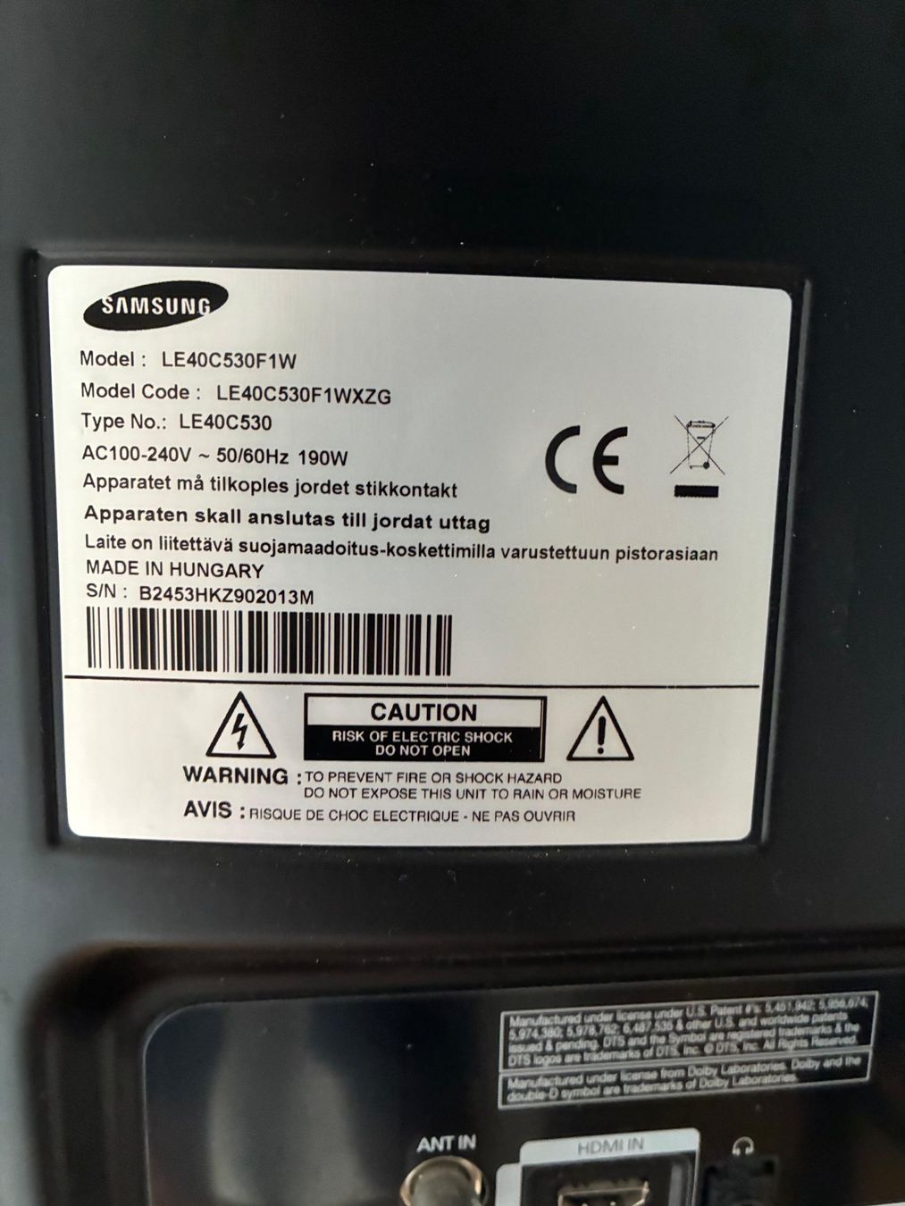 Televisori: Samsung TV – Usato da Zürich venduto da ldifelice 4