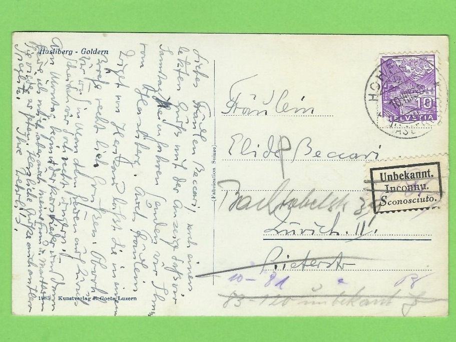 Cartoline postali: Hasliberg - Goldern – Nuovo (secondo la descrizione) da Zürich venduto da t24_de 1