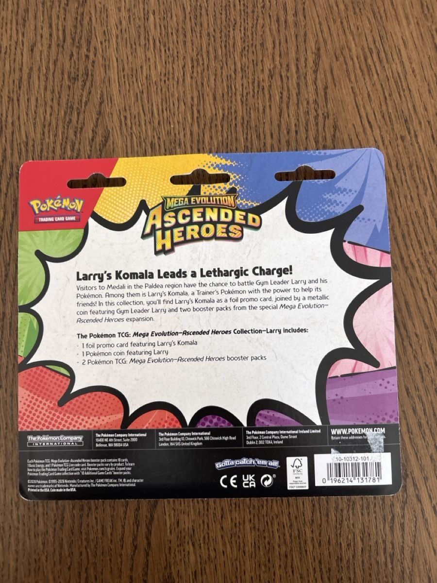 Pokémon Cartes à collectionner: Pokemon TCG Mega Evolution Ascended Heroes Larrys Komala Set – Neuf avec emballage d'origine à Sissach par hfgr 1